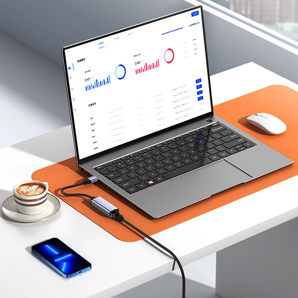 USB-интернет-адаптер 1000 Мбит/с для ПК RJ45 USB 3,0 Gigabit 100 Мбит/с/1000 Мбит/с USB-адаптер локальной сети Type-C Gigabit 2,5G для ноутбука/телевизора
