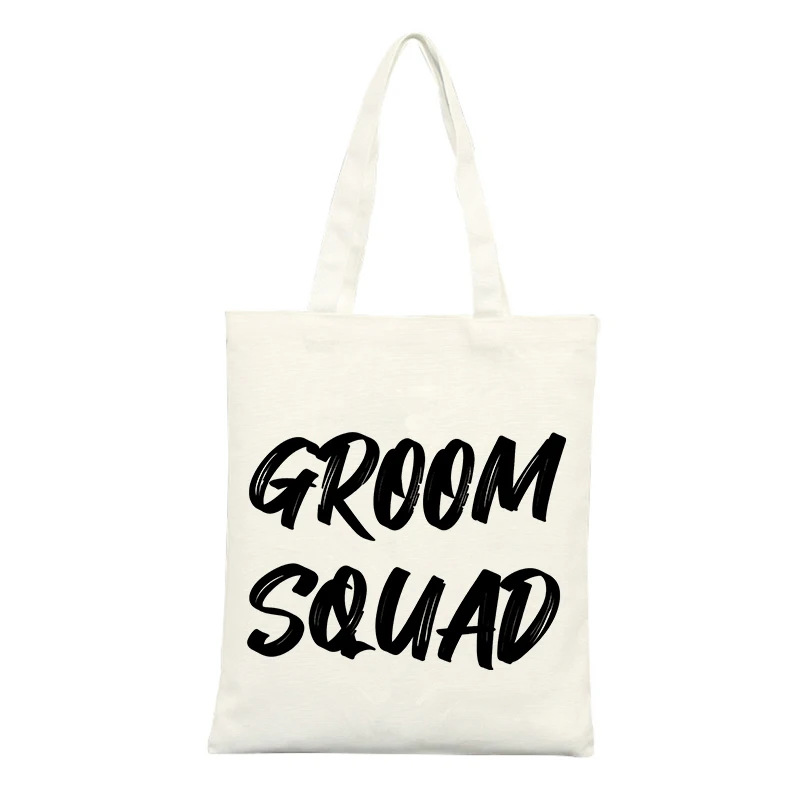 Men's Typography Print Canvas Tote Bag, Casual Style for Daily Use and Weekend Outings