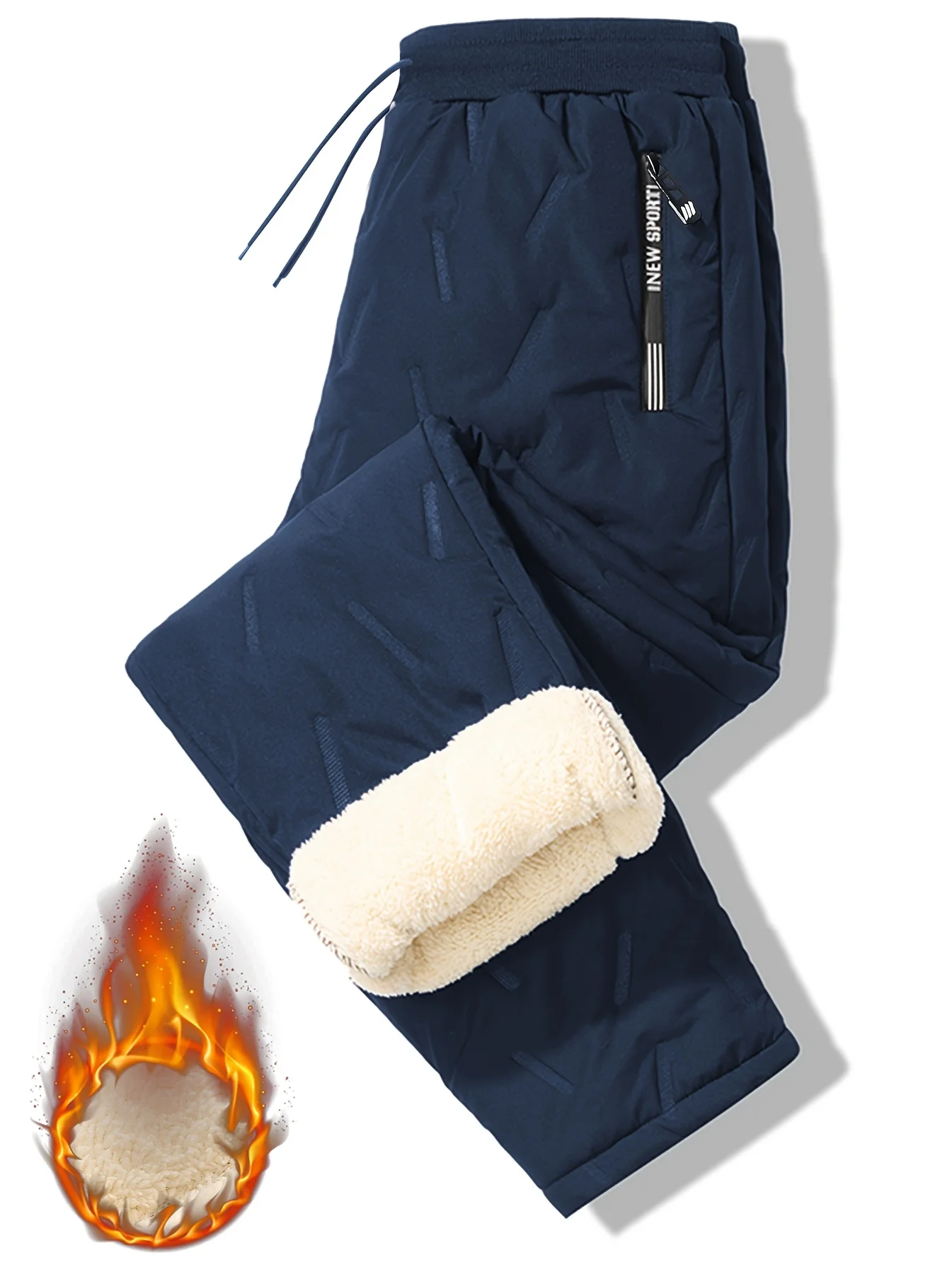 Ultraschalltechnologie in Herren-Jogginghosen, verdickte, warme Winterhosen, Winter-Trainings- und Fitnesshosen, Outdoor-Aktivitäten – Detail 11