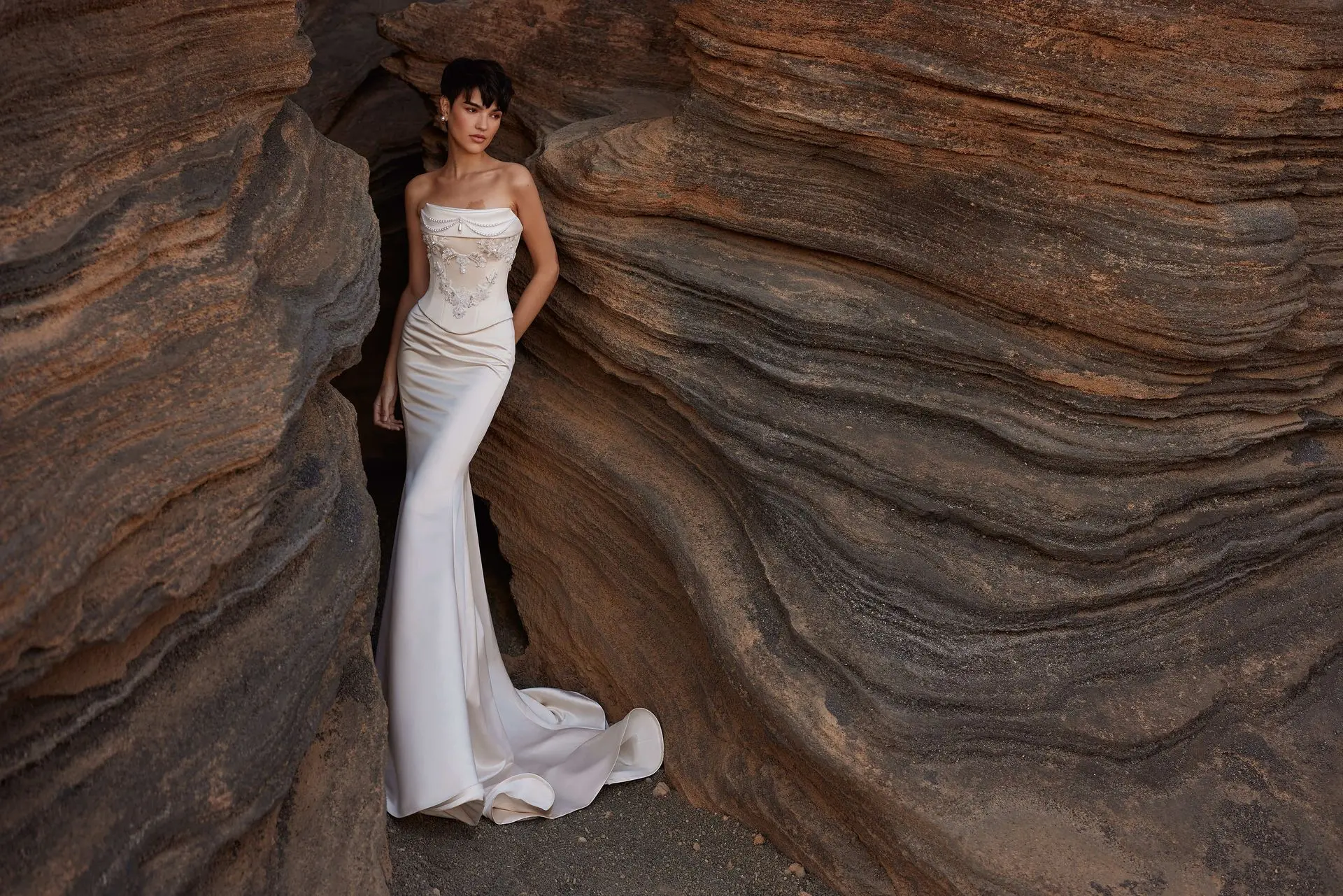 

Satin Wedding Dress Mermaid Corset Vestidos De Novia Tallas Curvy Elegantes Vestido Minimalista Alta Costura Hochzeitskleid Boda