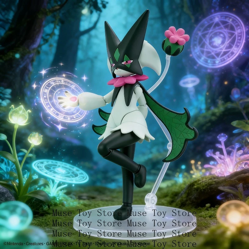 

In Stock Original Bandai Figures Meowscarada Anime Action Figure Simple Assembly Collectible Model Ornaments Model Toys