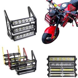 Moto Retro CG Led Motorcycle Front Fork Bracket MSX125 Headlight Universal for Grom MSX125 125SF 2013-2016 Fog Lamp Light