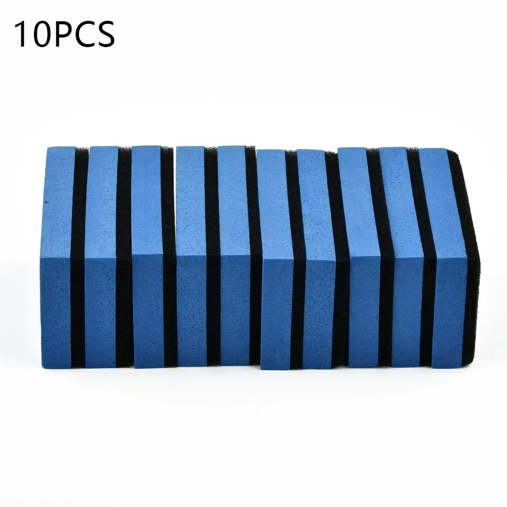 10pcs Car Ceramic Coating Sponge Applicator Easy Cleaning Leather Polish Pad Foam Microfiber Universal Cleaning Supplies