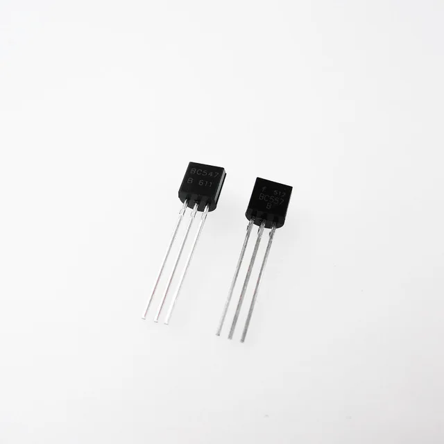 Sac de transistor à triode de puissance TO-92, BC547 + BC557, 50 pièces chacune, 100 pièces par sac, BC547B, BC557B, NPN, PNP