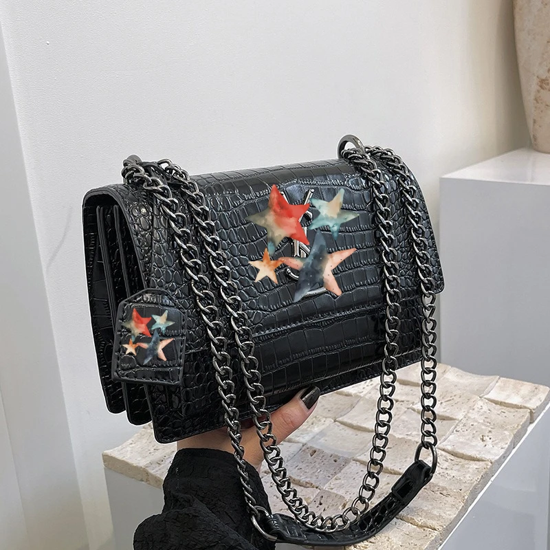 

2026 new bag, high-end retro chain fashion, single shoulder crossbody bag, shopping bag