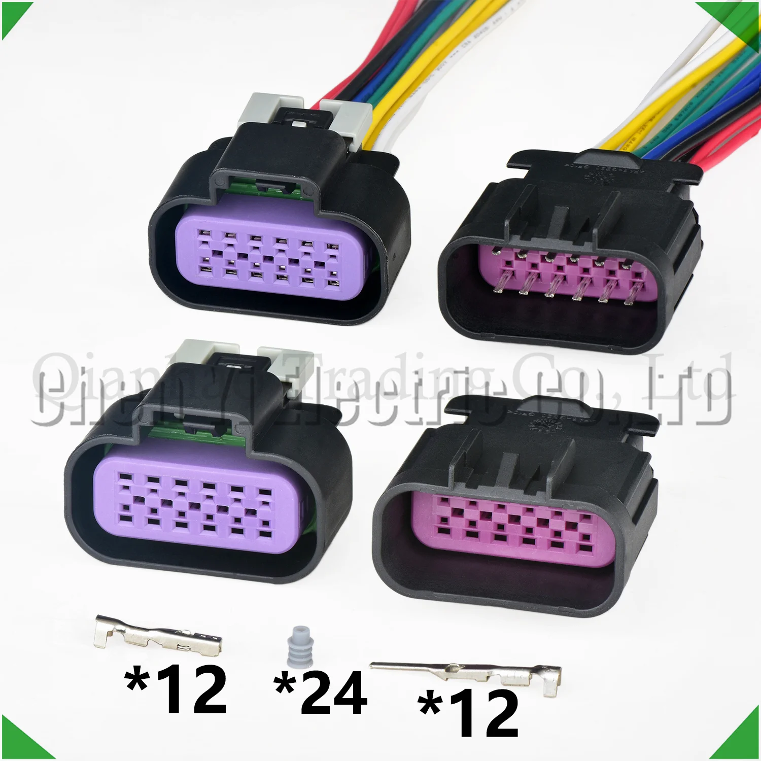 12 Pin Automotive Connectors Wire harness Plug For Car headlight 13530777 15326849 15326854