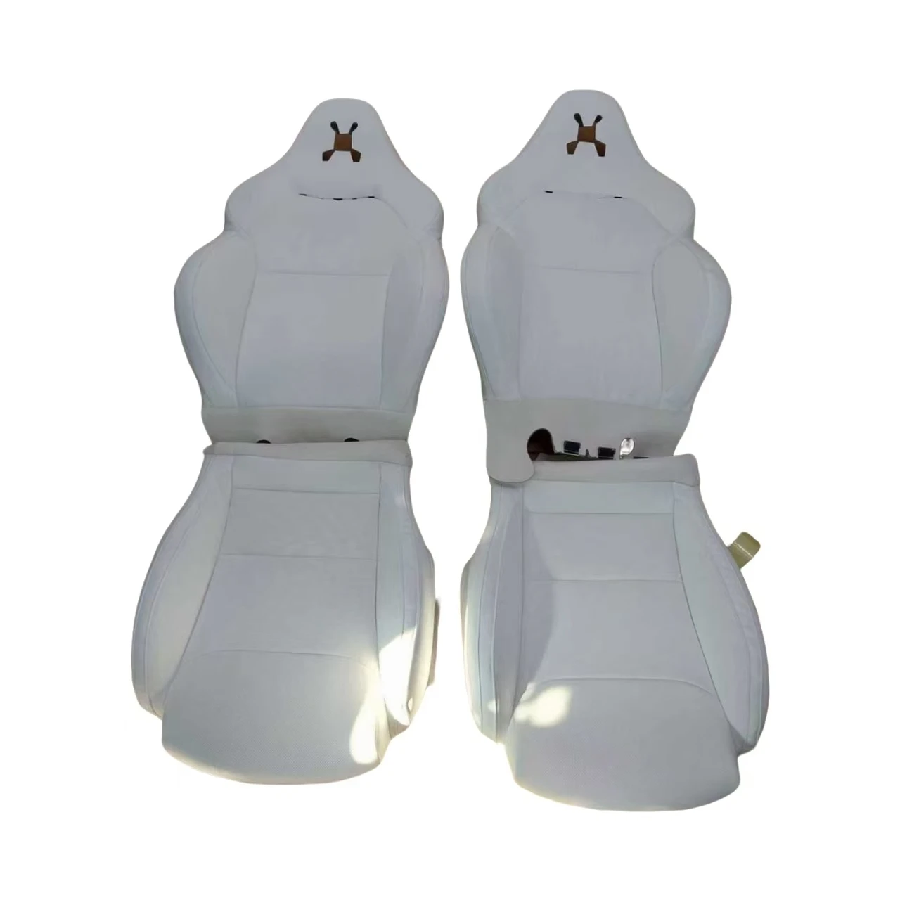 Luxury Sport Seat Cover Ventilation Upgrade Kit for Model 3/Y Performance Version - Front Row Leather with 6CM Extension
