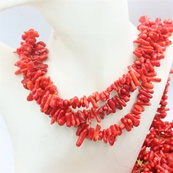ZFSILVER Natural Red Stone BigCoral Irregular Shape Loose Bead Jewelry Making DIY For Women Bracelet Necklace Accessories Party