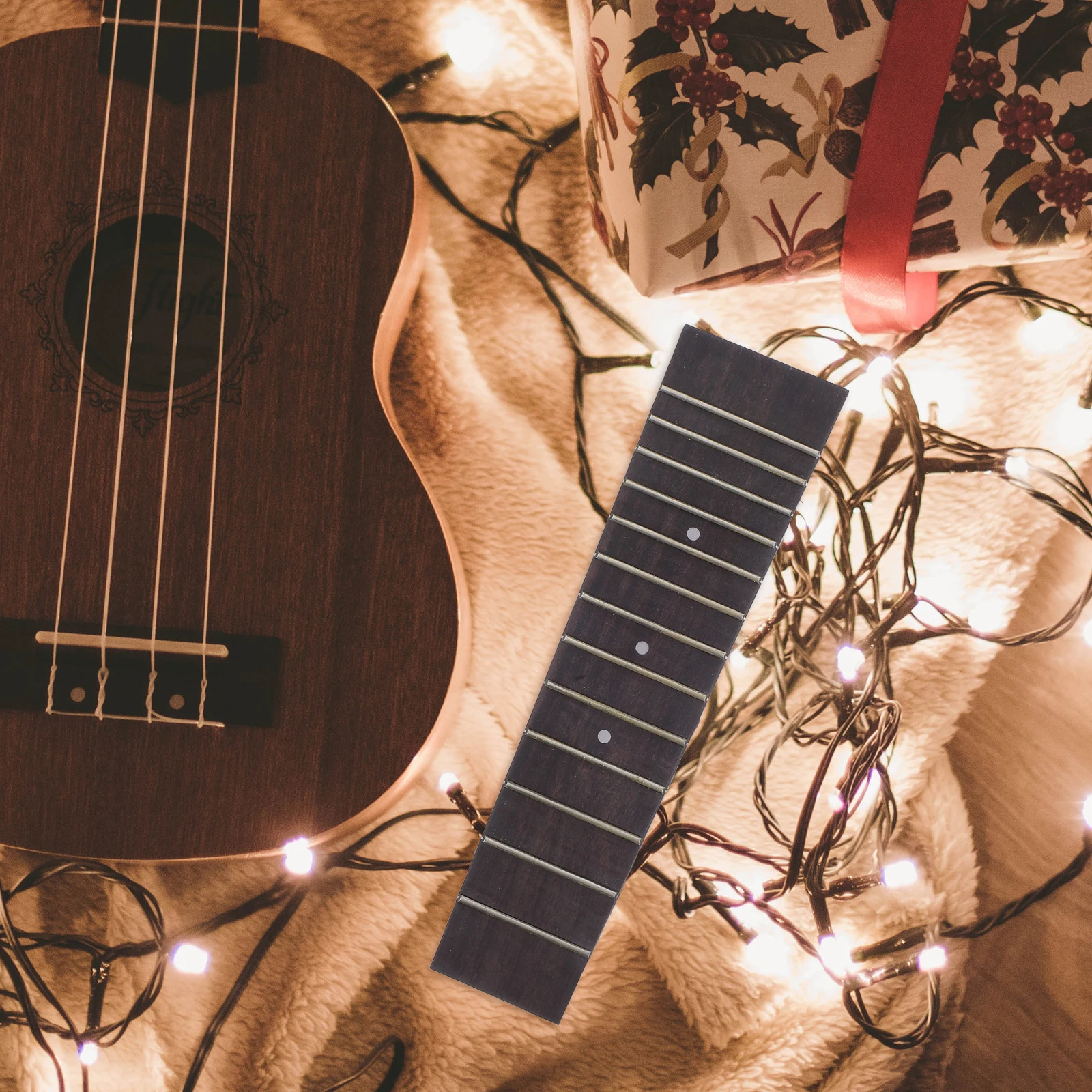 

Rosewood Ukulele 13 Fret Fingerboard Fretboard for 17 Inch 21 Inch Soprano Concert Ukulele Parts Replacement Fretboard