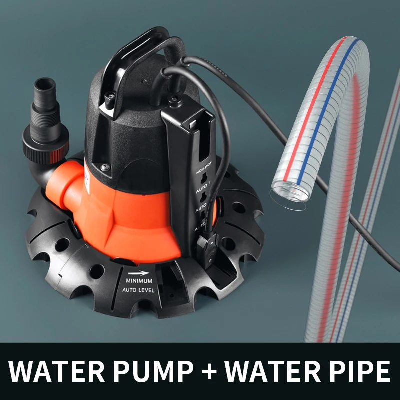 

Low water level automatic pump basement water shallow suction ground suction pump household drainage pump bottom suction submers