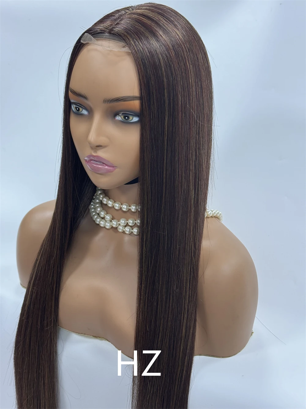 30 #   高貴な合成レースフロントウィッグ女性のための 30 インチストレートウィッグレースウィッグレースウィッグコスプレストレートレースフロントウィッグ