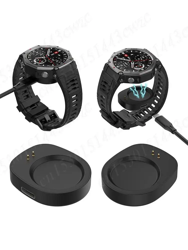 

Адаптер зарядного устройства Адаптер для зарядки USB C Зарядная док-станция Магнитный конвертер Конвертер зарядного устройства для Amazfit T-Rex 3 A2322/Balance A2286