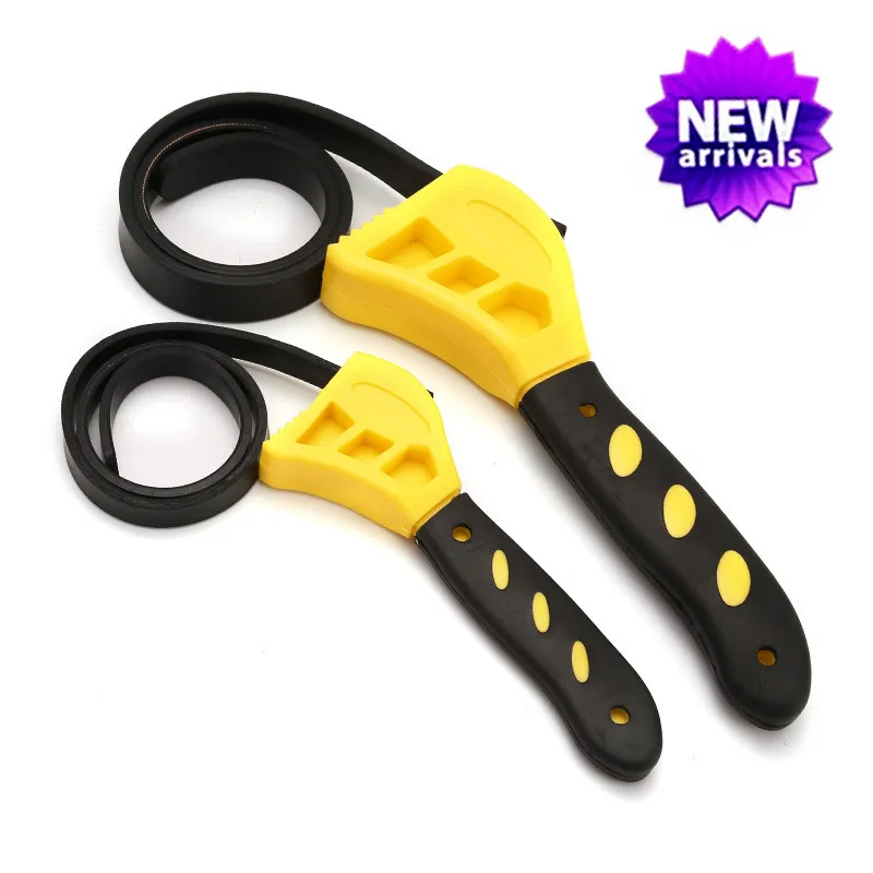 

6 Inch Belt Wrench Oil Filter Puller Adjustable Strap Spanner Chain Wrench Opener Disassembly Tool for Vehicle Maintenance