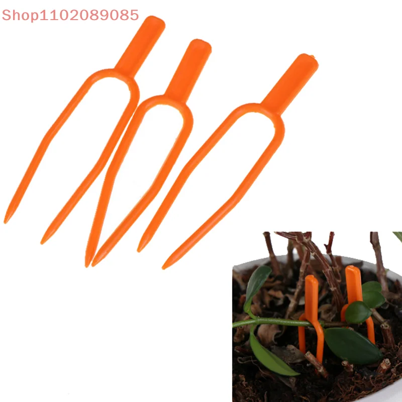 

50pcs Plastic plant clips fixing fastening clamp strawberry farming clip