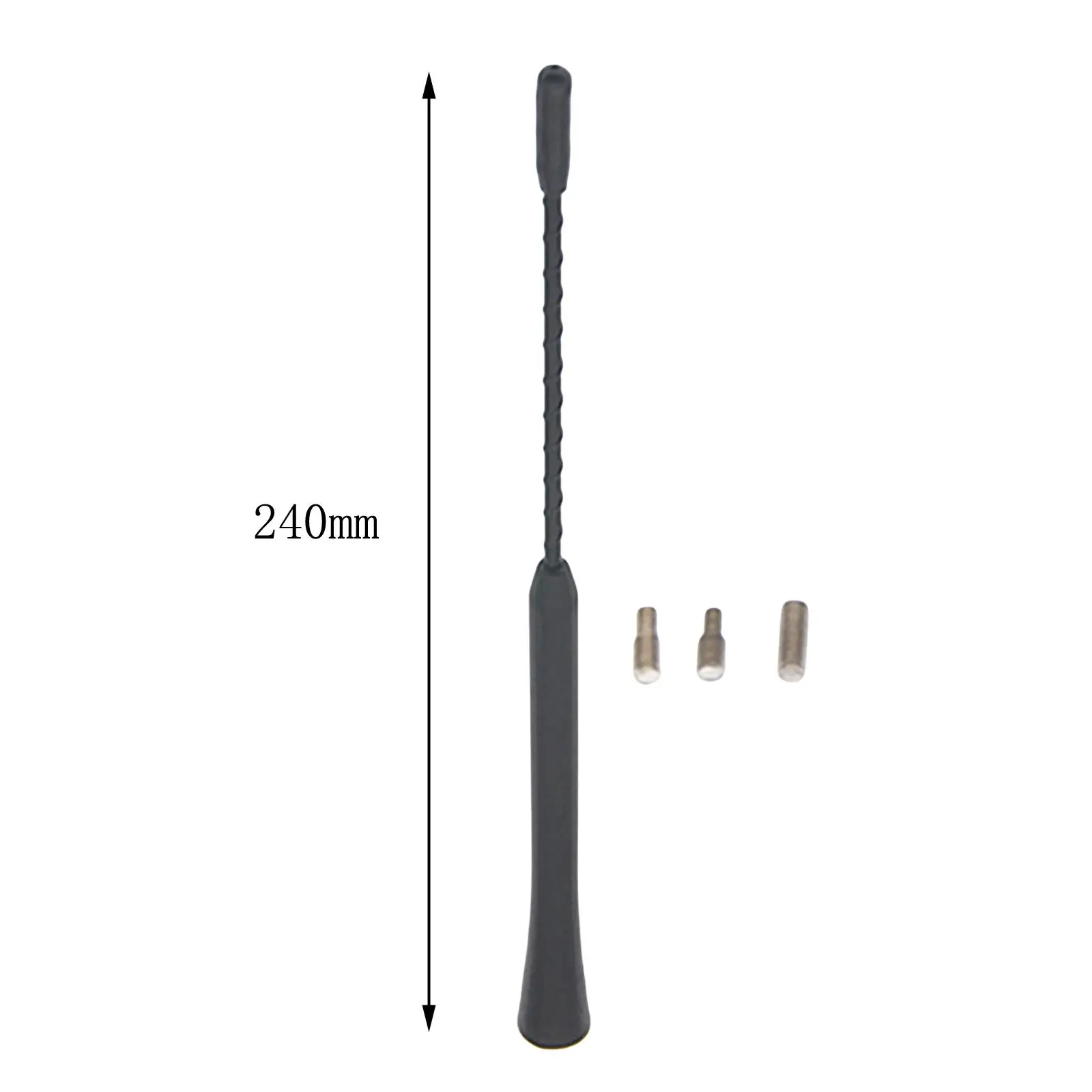 9" Universal Car Radio Antenna, AM/FM Aerial Amplifier ,Anti Noise, with Screws
