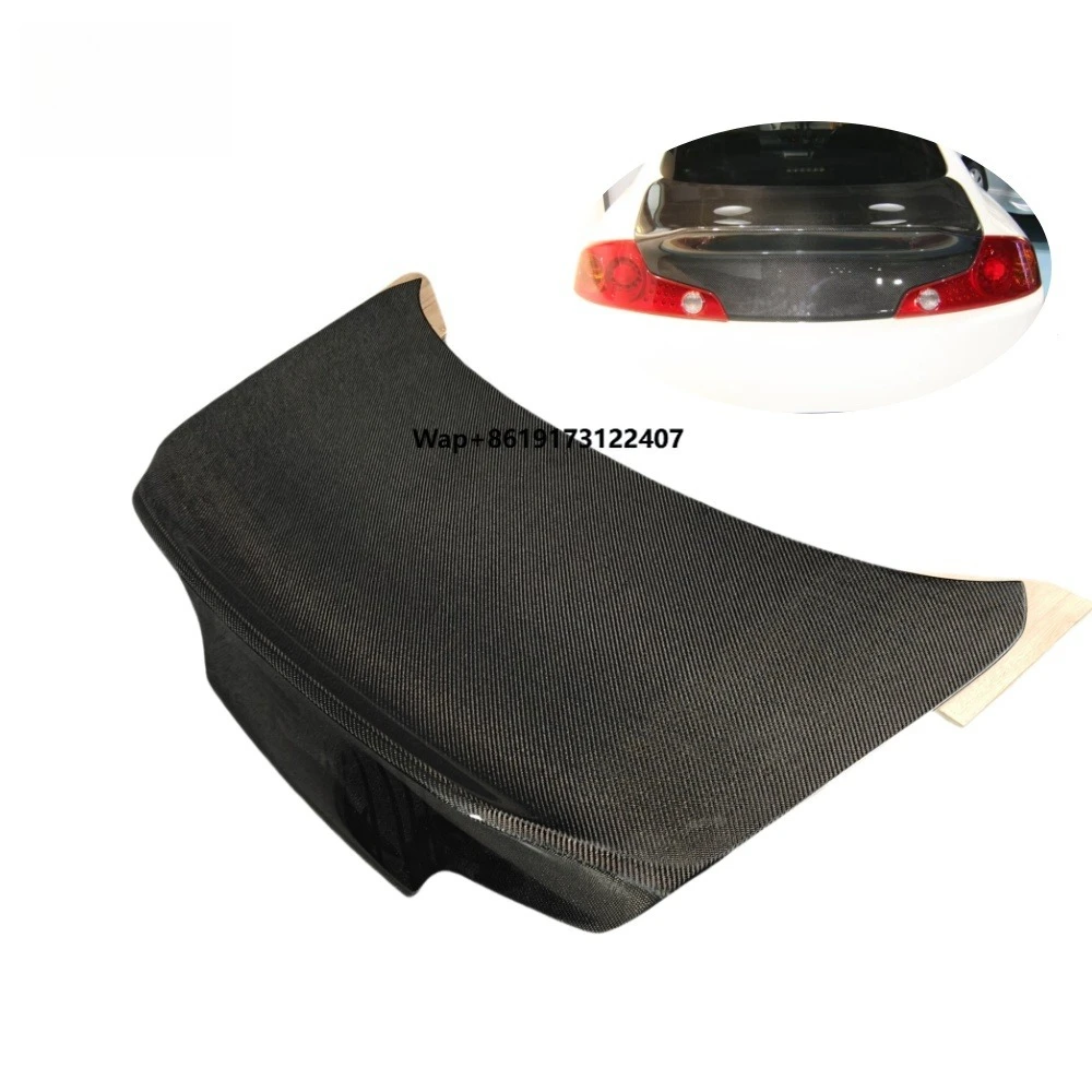 

FOR INFINITI G35 Coupe Carbon Fiber Trunk Cover Two-door G35 Tail Cover Spoiler Body Kit Bumper