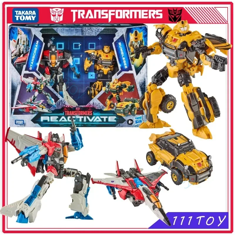 In Stock Takara Tomy Transformers Toys Reactivate Bumblebee and Starscream Anime Action Figure Robot Toy Collection Hobby Gifts