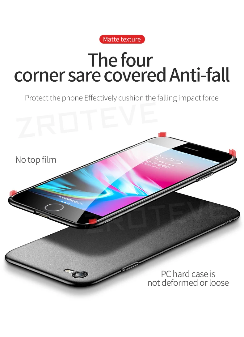 SE 2022 Hülle Zroteve Ultradünne Harte PC Matte Hülle für iPhone 7 8 Plus SE 2020 2 3 SE2 SE3 iPhone SE iPhone 7 iPhone 8 Handyhülle – Detail 13