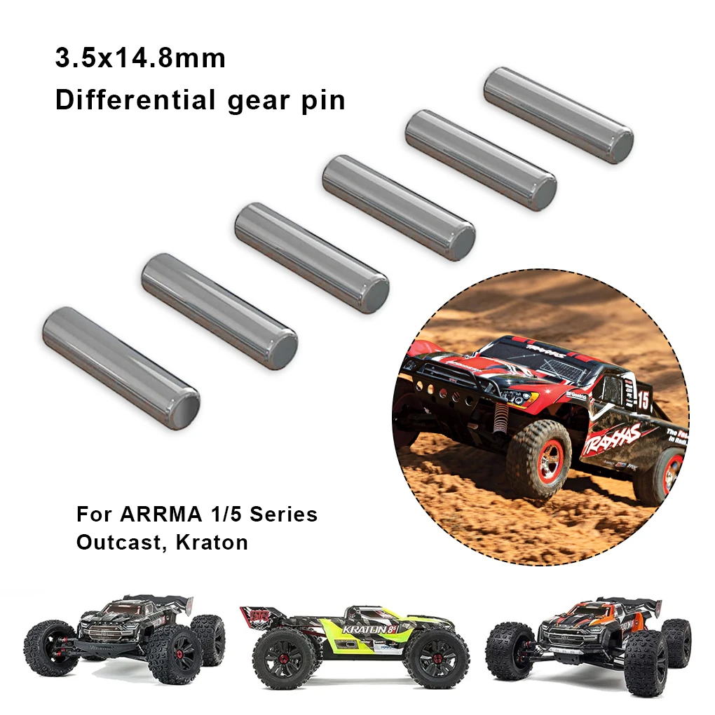 6pcs Pin For 1/5 RC ARRMA ARA713031 Pin For RC ARRMA Outcast Kraton 1/5 RC Upgrade Parts