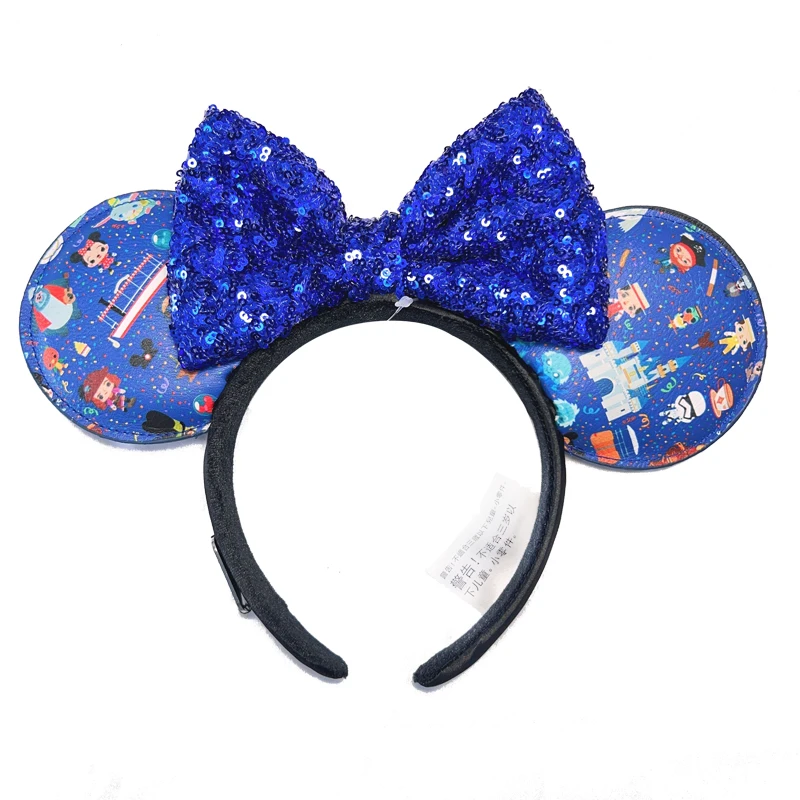 Diadema con orejas de Mickey Mouse de Disney para adultos y niños, diadema de felpa para disfraz, diadema para fiesta de vacaciones y Cosplay, regalo