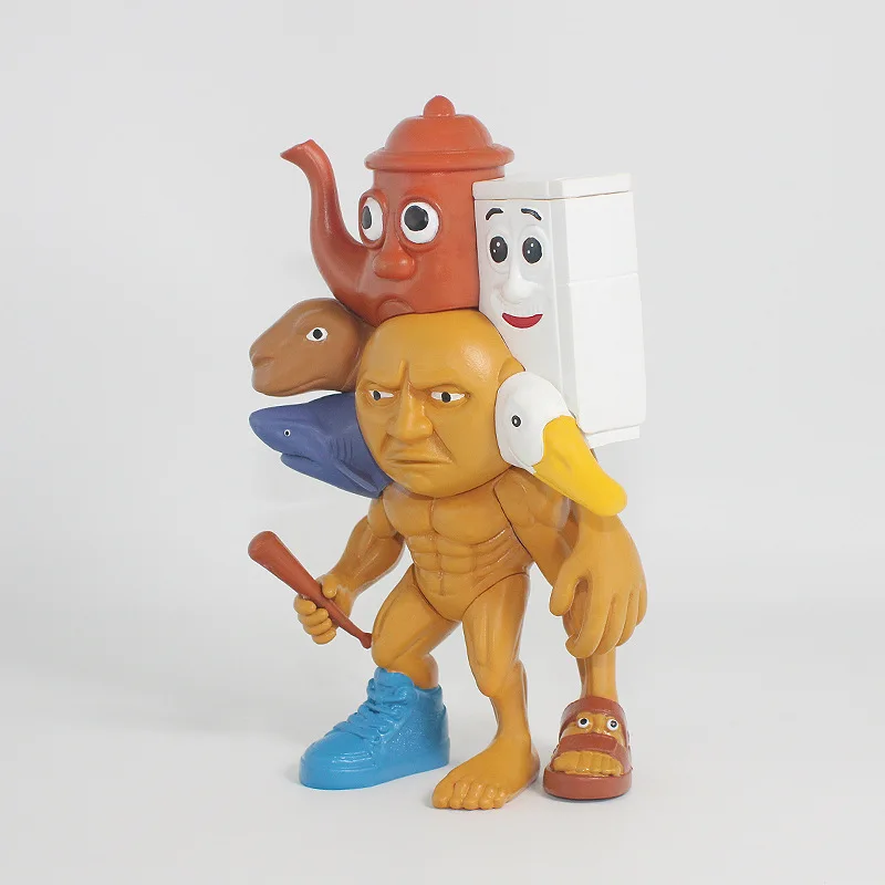 Italian Tung Tung Tung Sahur Figurine Model Tralalero Tralala Brainrot Monster Fusion Edition Anime Action Figure Ornament Toys