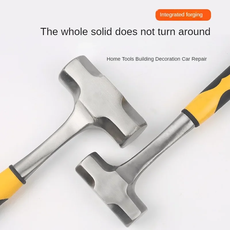 2LB 3LB Heavy Octagonal Hammer High-carbon Steel Hammer Non-slip Handle Heavy Duty Construction Shock Absorbing Hammer