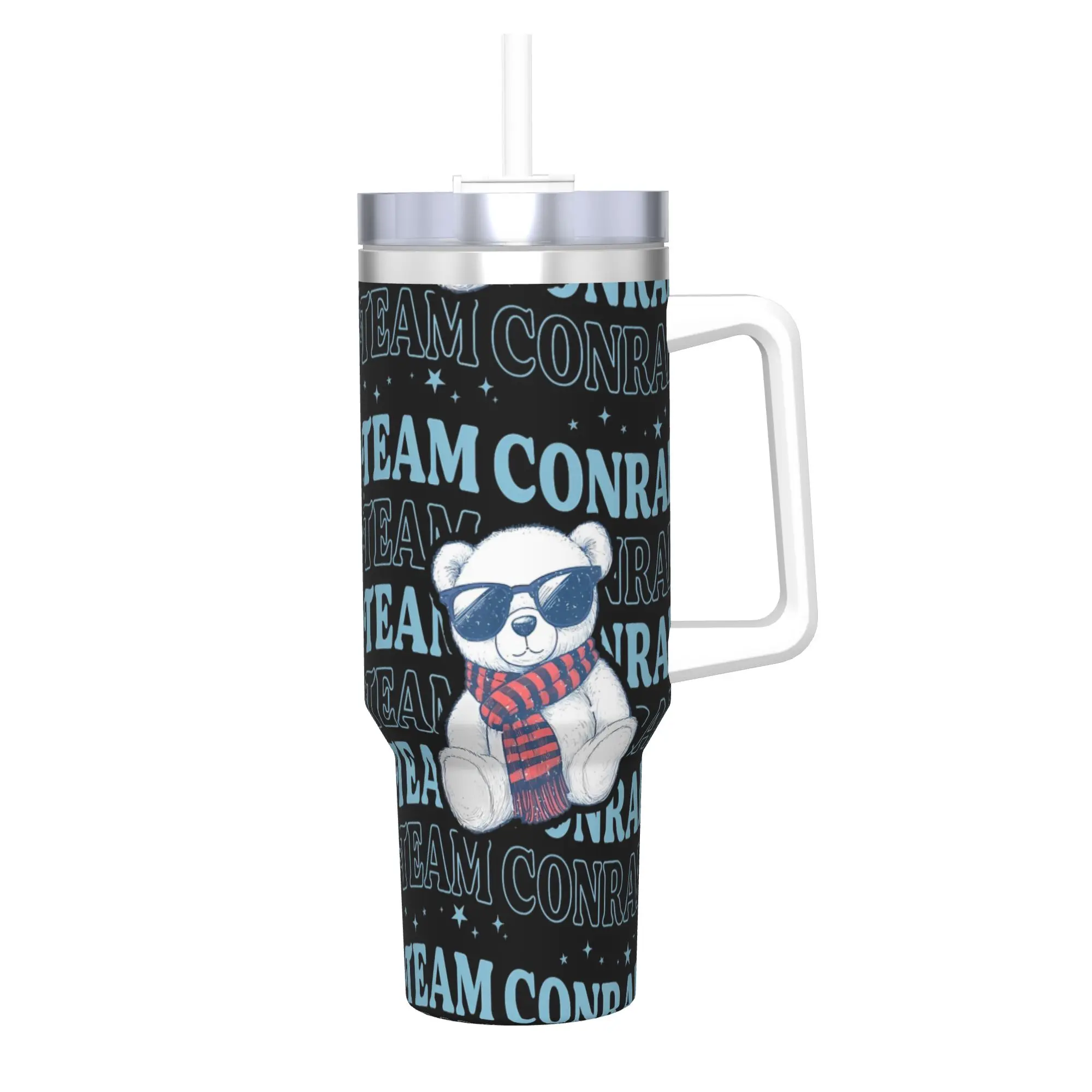 

Conrad Fisher Turned Pretty Tumbler 40 унций из нержавеющей стали с двойными стенками и вакуумной изоляцией, летние пляжные кружки из фильма, чашки с соломинкой