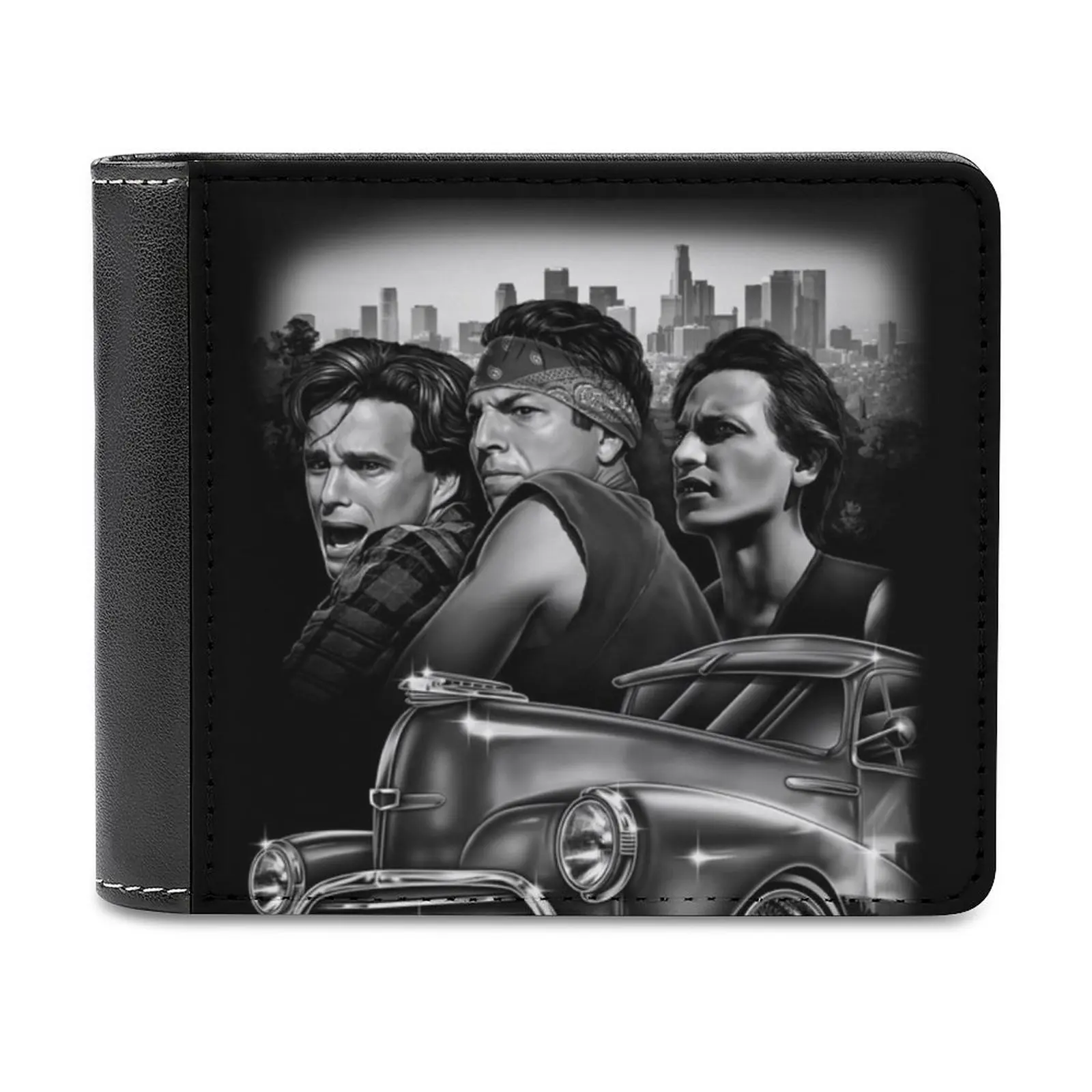 

3 Vatos Locos Business Men Wallets Small Money Purses New Design Dollar Price Top Wallet Blood In Blood Out Chicano Los Angeles