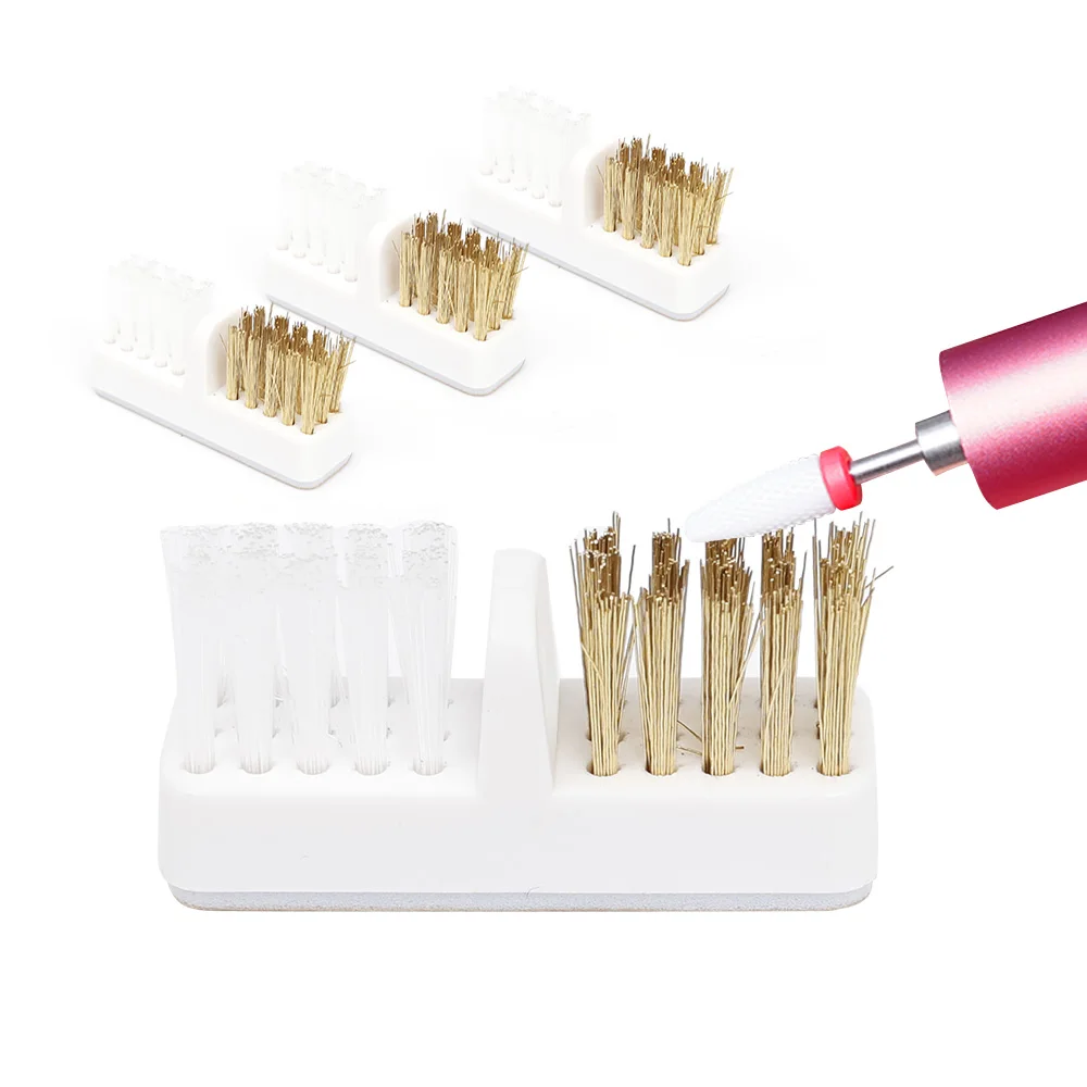 

Sdotter 1pc Nail Drill Manicure Brushes for Nail Accessories Cleaning Brush Cleaner Nail Drill Bit Clean Tool Copper Wire Drill