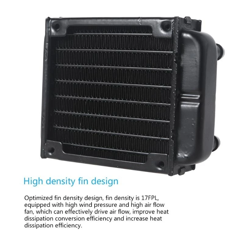 Aluminum Radiator 18 Row Tubes Heat Exchanger Radiator for CPU Water Cool System