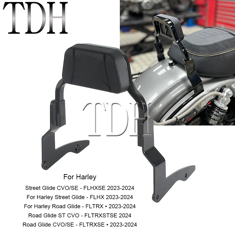 

Motorcycle Accessories Detachable Passenger Backrest Sissy Bar For Harley CVO/SE Road Street Glide FLHXSE FLHX FLTRXSE 2023-2024