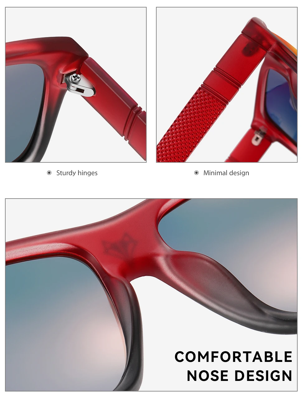 SEPFOX Männer Polarisierte Angeln Gläser Frauen Radfahren Reiten Wandern Fahren Sonnenbrillen Für Outdoor Sport Verspiegelte UV400 Brillen – Detail 24