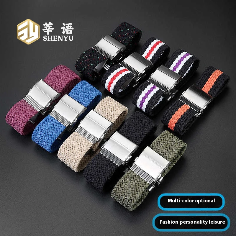 GA-2100 حزام ساعة نايلون مرن لساعة كاسيو G-SHOCK GA-2100 GA-2110 GM-2100 تعديل رويال أوك سوار ساعة نايلون للرجال 16 مللي متر