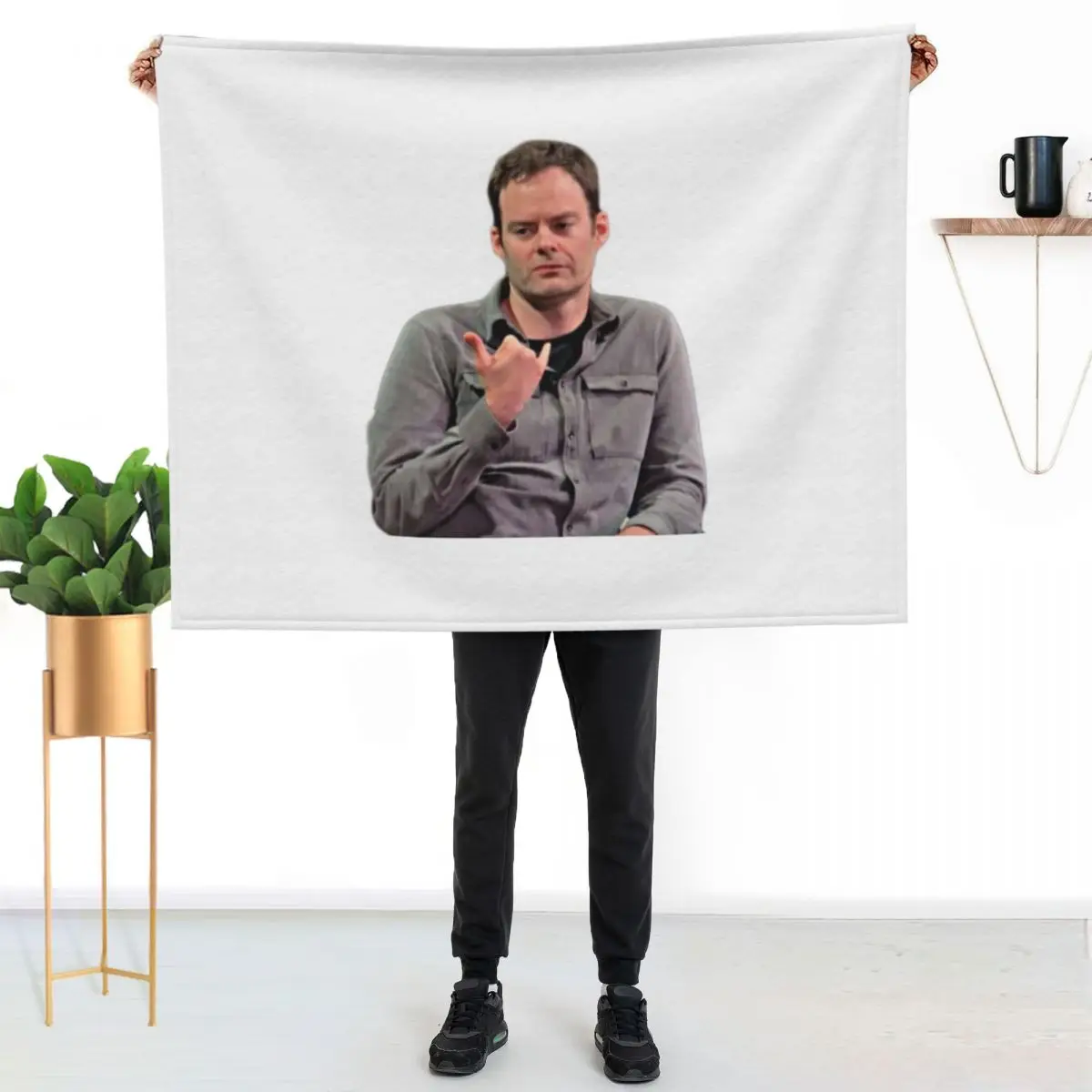 bill hader Throw Blanket Thermals For Travel Flannels Sofa Throw Beach bed plaid Plaid Blankets