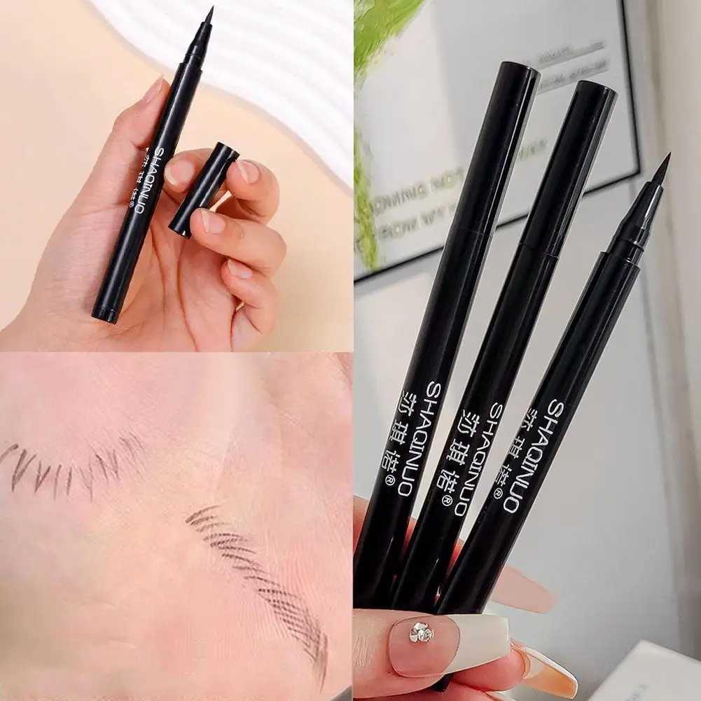 Eyeliner Waterproof Matte Liner Eye penna liquida a lunga durata Eyeliner naturale strumenti cosmetici di bellezza ad asciugatura rapida per le donne L A9P8