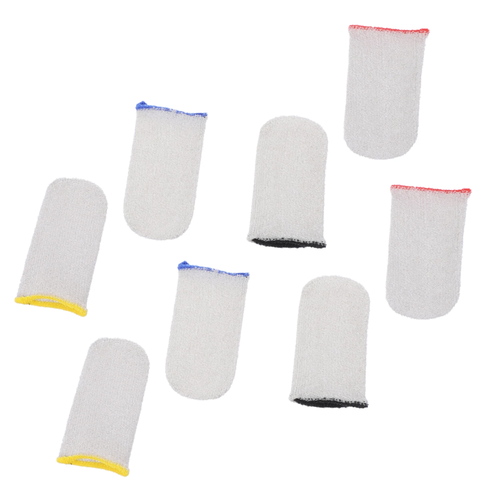 

4 Pairs Gaming Finger Sleeve Fiber Thumb Cot Anti slip Sweat resistant Lightweight Mobile Phone Stalls Game Cover
