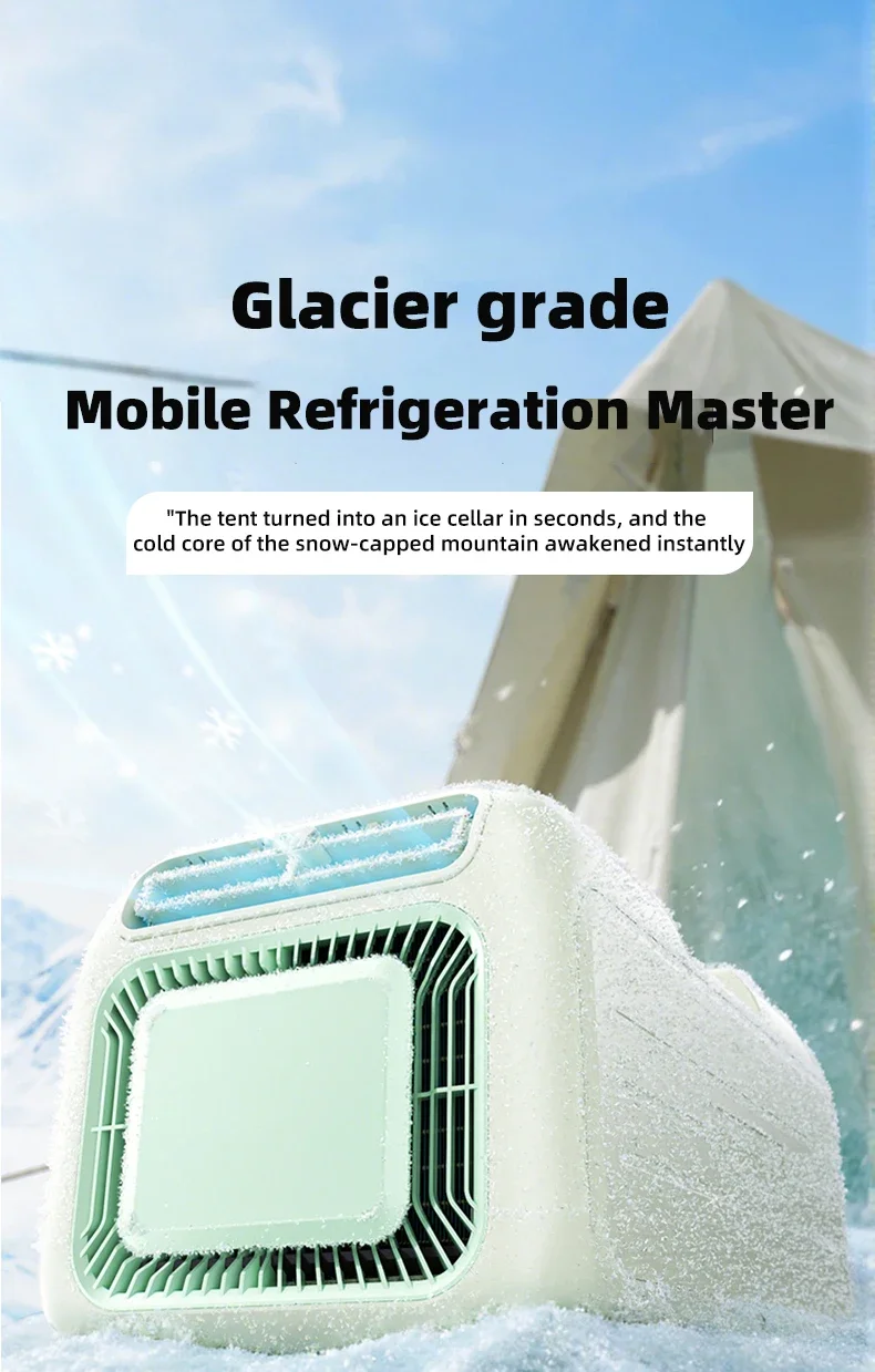 Portable Air Conditioner, Strong Cooling Mini AC for Camping, Multiple Functional Modes, Compact and Lightweight Room Cooler