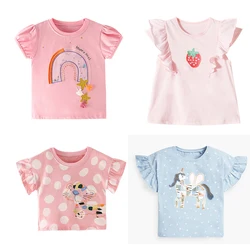 Kids Girl T Shirt Summer Baby Tops Toddler Tees Clothes Children Clothing Cartoon Girls T-shirts Short Sleeve Casual Child Wear