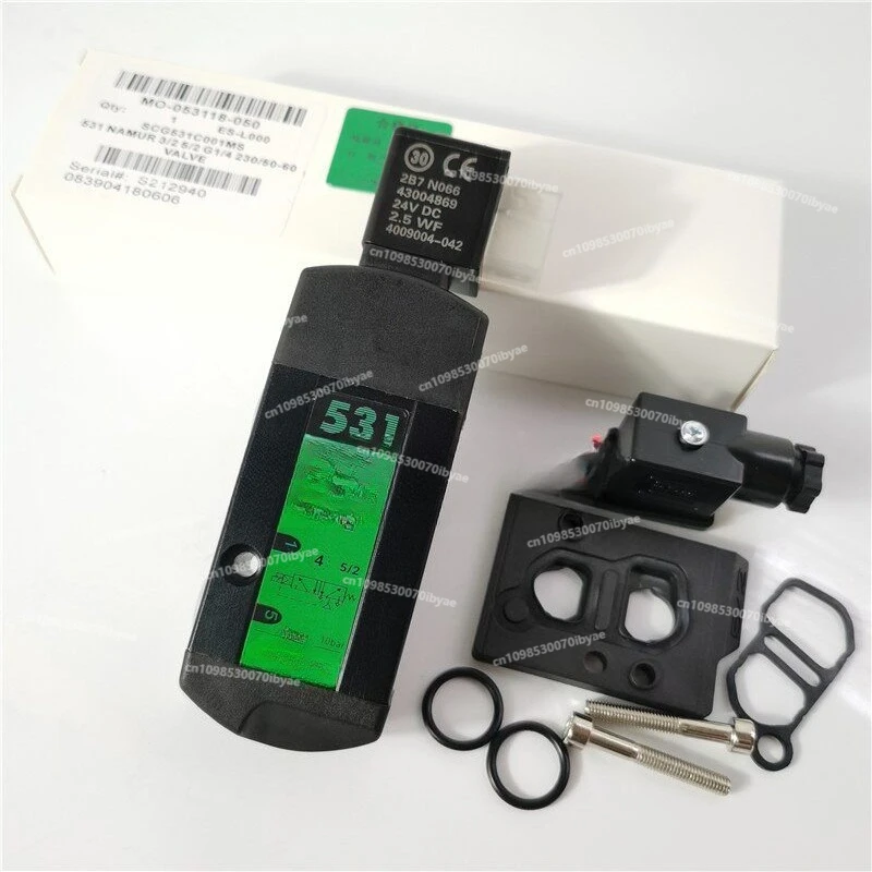 For Solenoid Valve SCG531C001MS Pneumatic Control Reversing Valve Plate Type Two Points G531C001MS