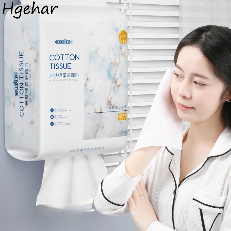 

Disposable Face Towel Thicker Hanging Soft Facial Cleansing Water Absorbent Dry-wet Double Use Remove Make-up Household Daily