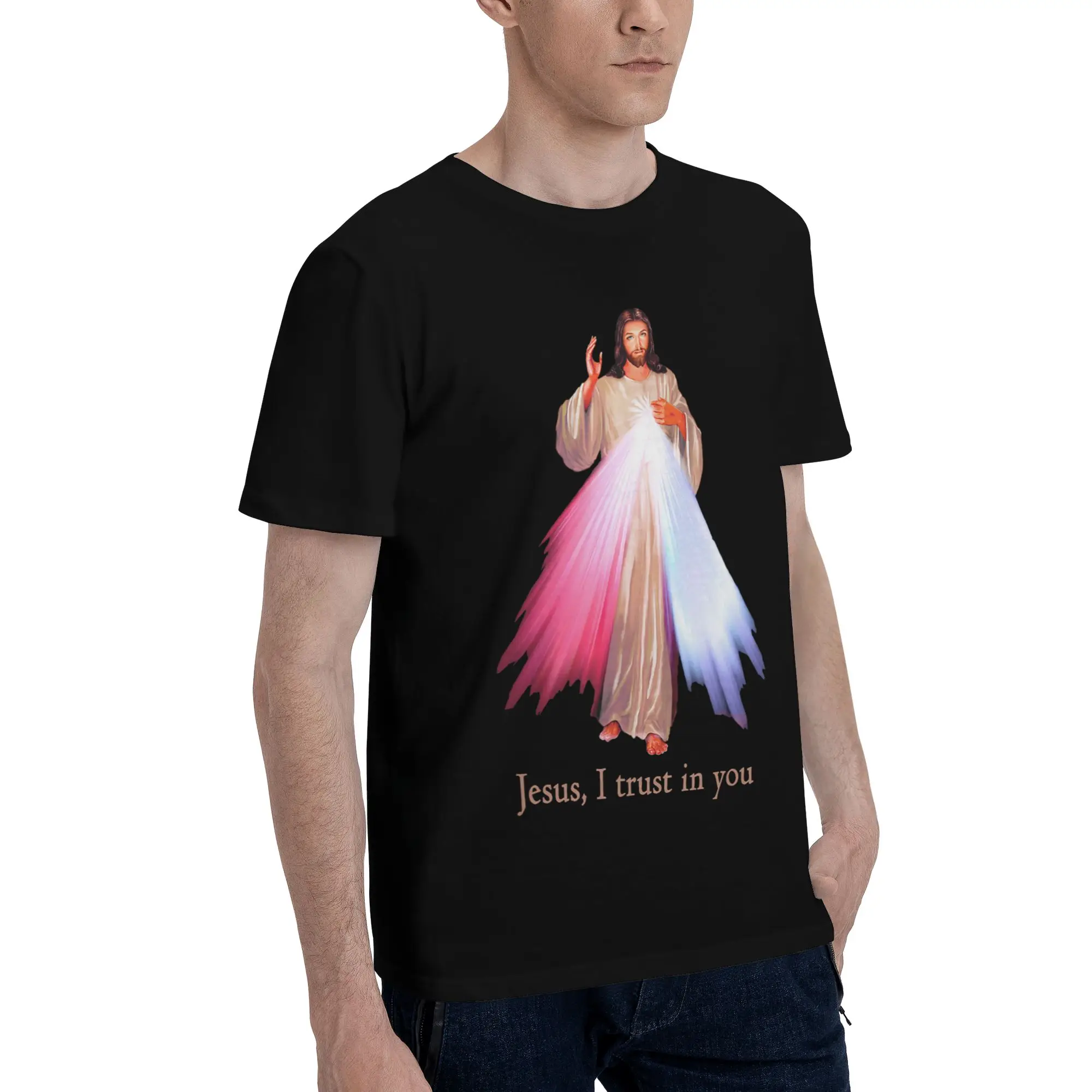 New Arrival Jesus Esperanza Devida Spanish  T Shirt For Unisex  Cotton T-shirts Short Sleeve Clothes