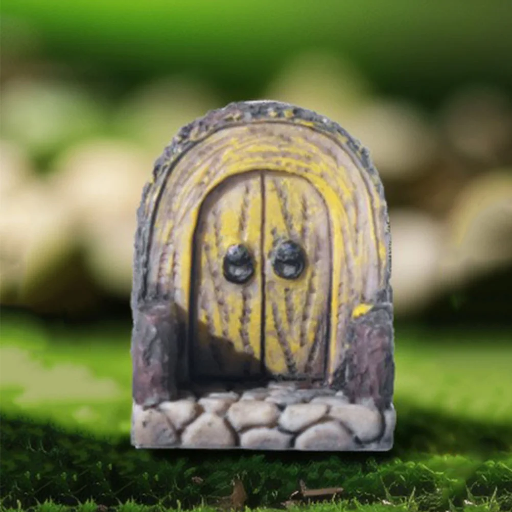 

2Pcs Mini Resin Door Aquarium Decoration Micro Landscape Prop Fish Tank Landscaping Hideout Fish Tank Decoration Hideout