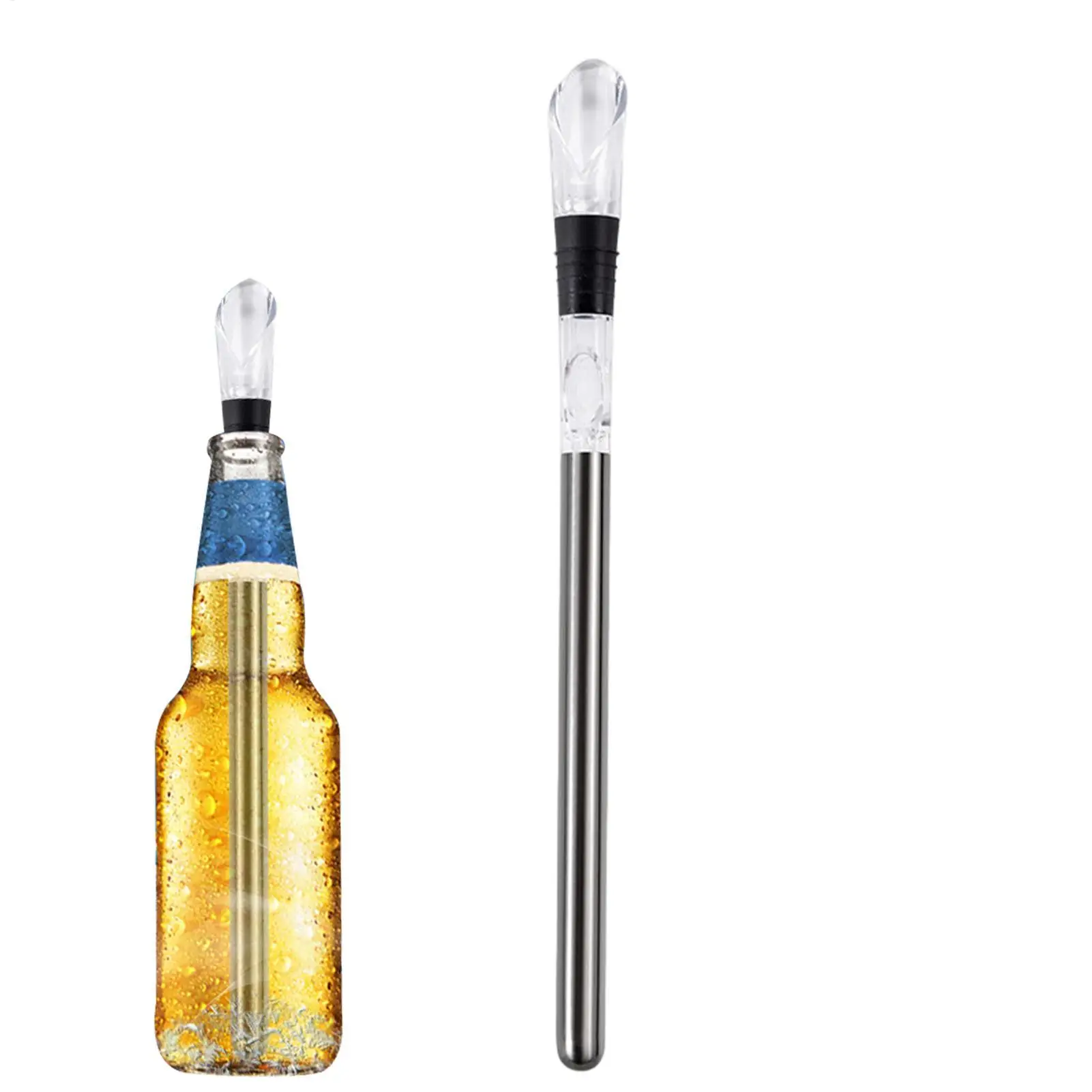 Wine Chilling Stick Bottle Chilling Cooling Gadget Wine Aerator Pourer For Apartment Farmhouse Family Nights Friend Gathering