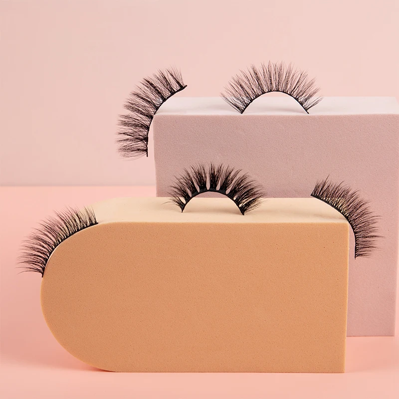 IMAGIC 10Pairs 3D Mink Lashes Bulk Faux with Custom Box Natural Eyelashes Wholesale Fake Eyelash Reusable Soft Volume