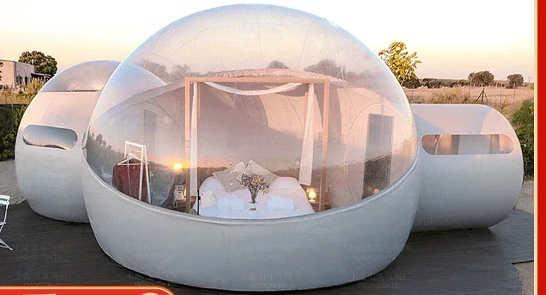 

Bestseller Hot Selling Hotel Inflatable Transparent Starry Tent Outdoor Campsite Exhibition Dining Mongolian Yurt