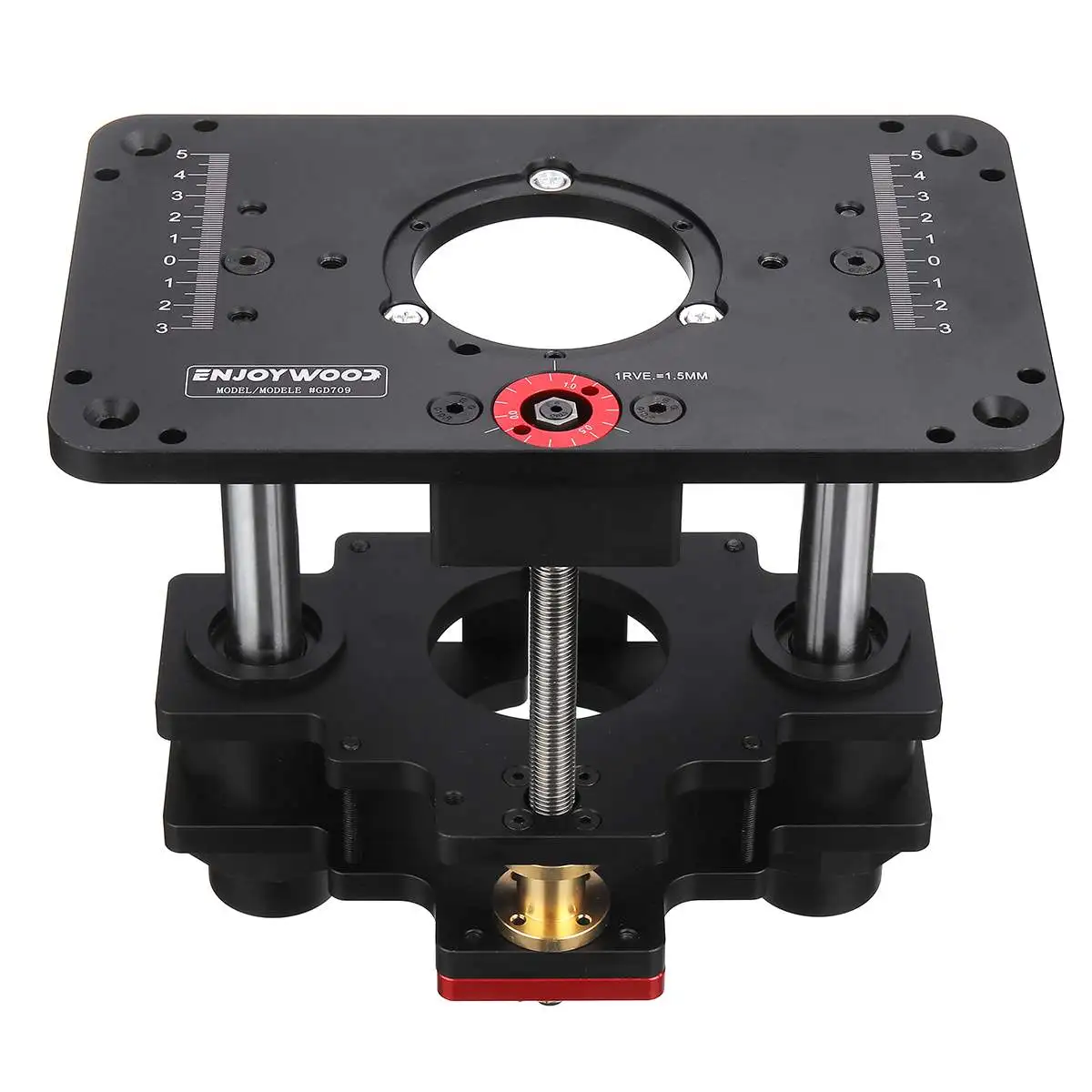 Imagem -06 - Pro Router Lift para Wood Router Tabela Conjunto up Placa Precisão Ferramenta de Madeira 65 mm 69 mm Enjoywood-gd7