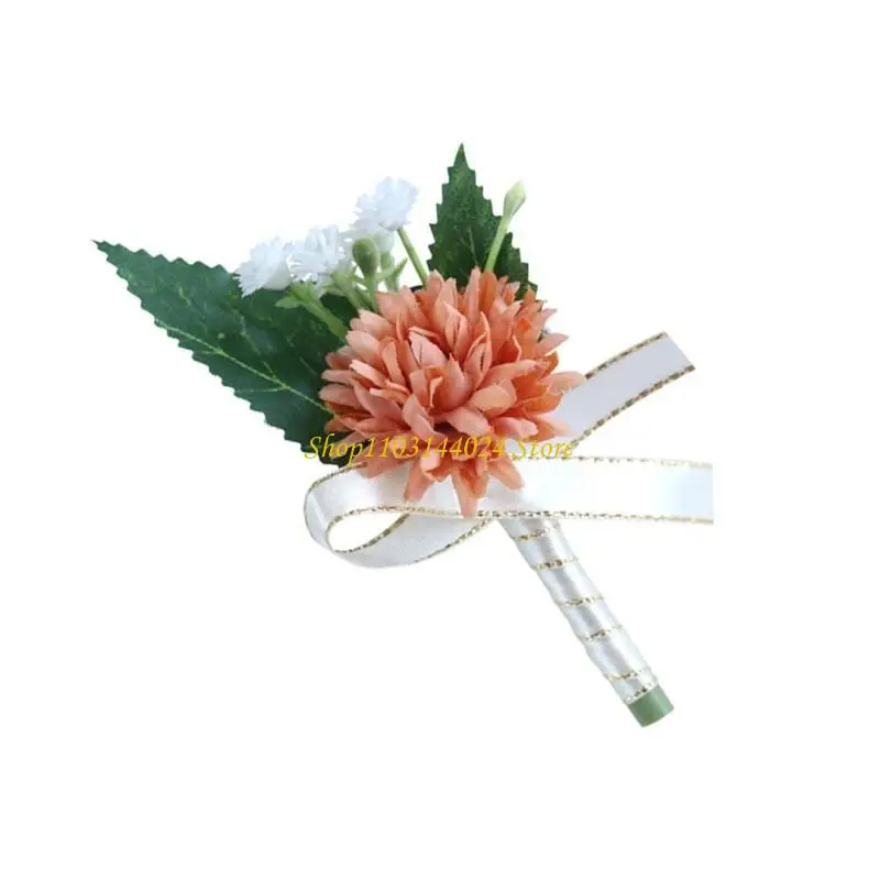 

N5KE Wedding Boutonnieres Artificial Flower Arrangement for Wedding Reception Decors