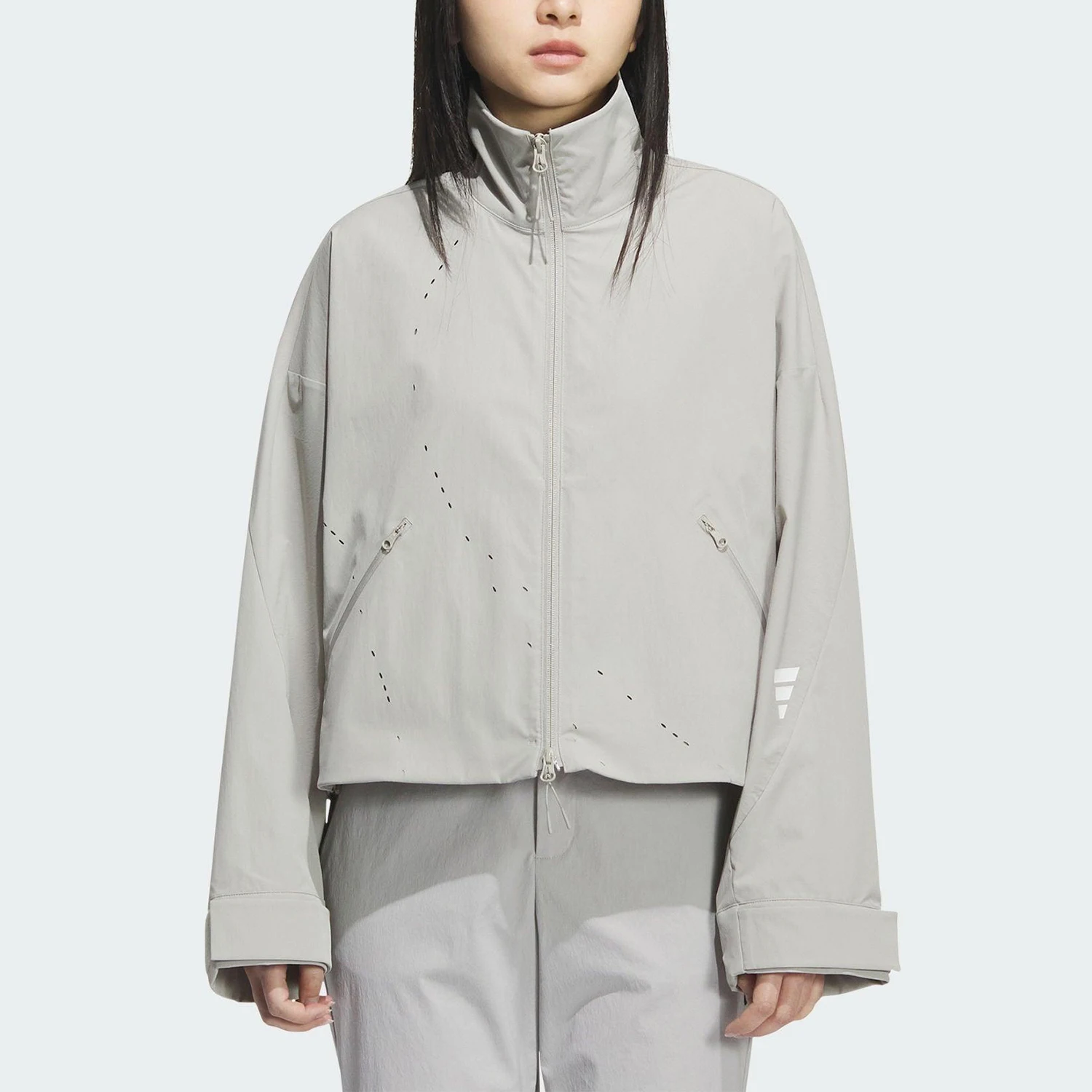 

Adidas Originals 2025 Summer Women's Stand Collar Short Functional Jacket KC2718