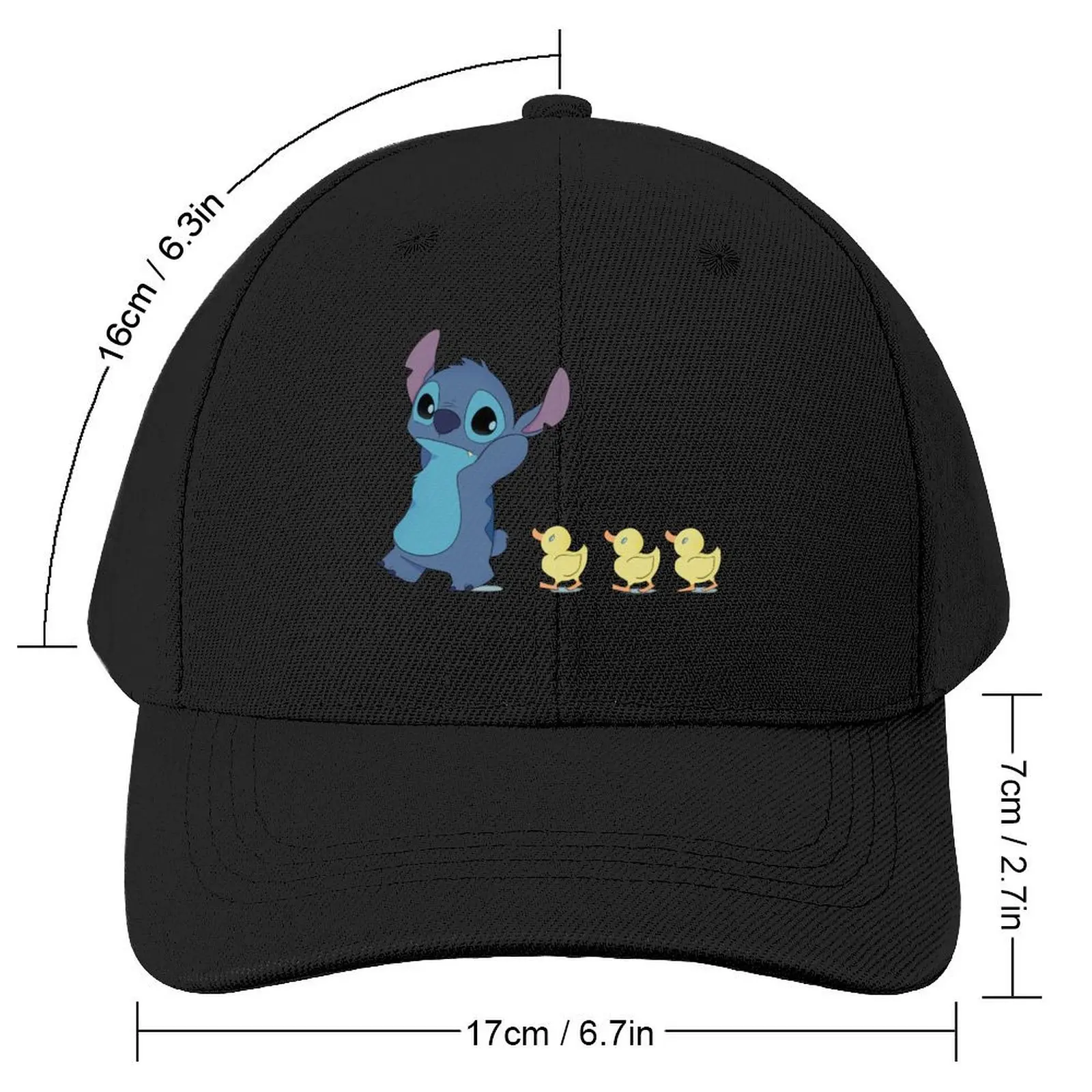 stitch and little ducks Baseball Cap dad hat Luxury Cap Custom Cap Hats For Women Men's