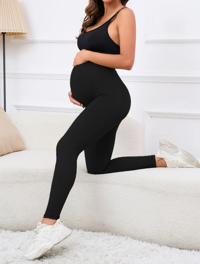 Yogahose für schwangere Frauen, Sport-Leggings, lange Hose – Detail 10